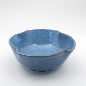 Ceramic Serving Bowl, Unique Serving Bowl, Soup Bowl, Ramen Bowl, Cereal Bowl, Wheel Thrown Bowl, Blue Bowl, Snack Bowl, Salad Bowl, AB1 image 3