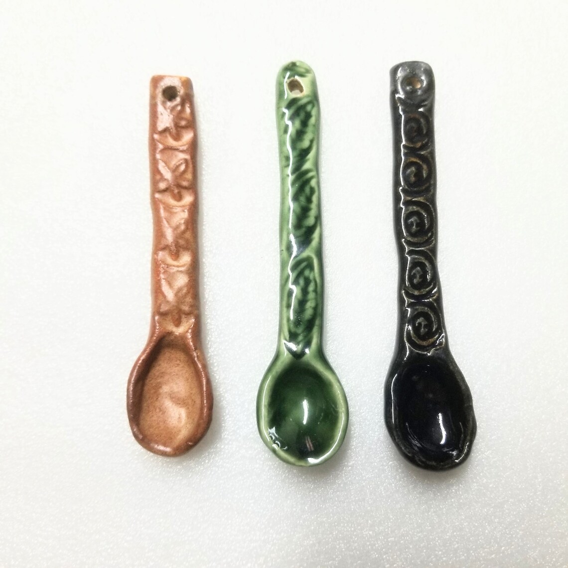 Condiment Spoon Handmade Ceramic Spoon Stoneware Spoon Etsy