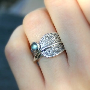 Sage and Labradorite...Engagement Ring, Wedding Band, Promise Ring