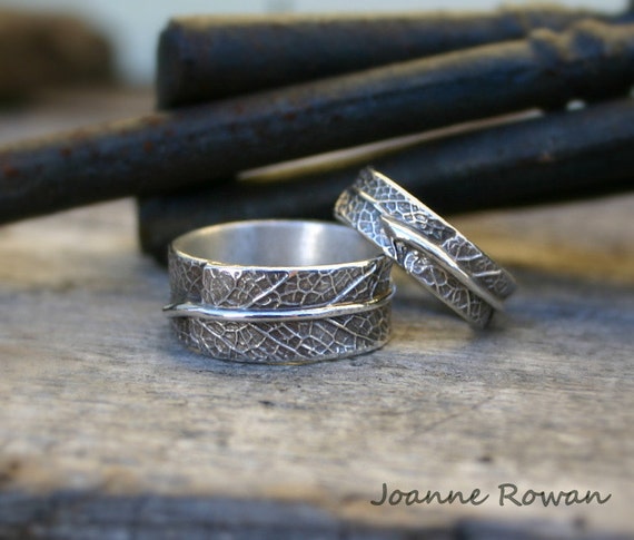 Meet Me in the Set of Sage Leaf Rings,  Engagement Rings, Promise Rings - Main Image