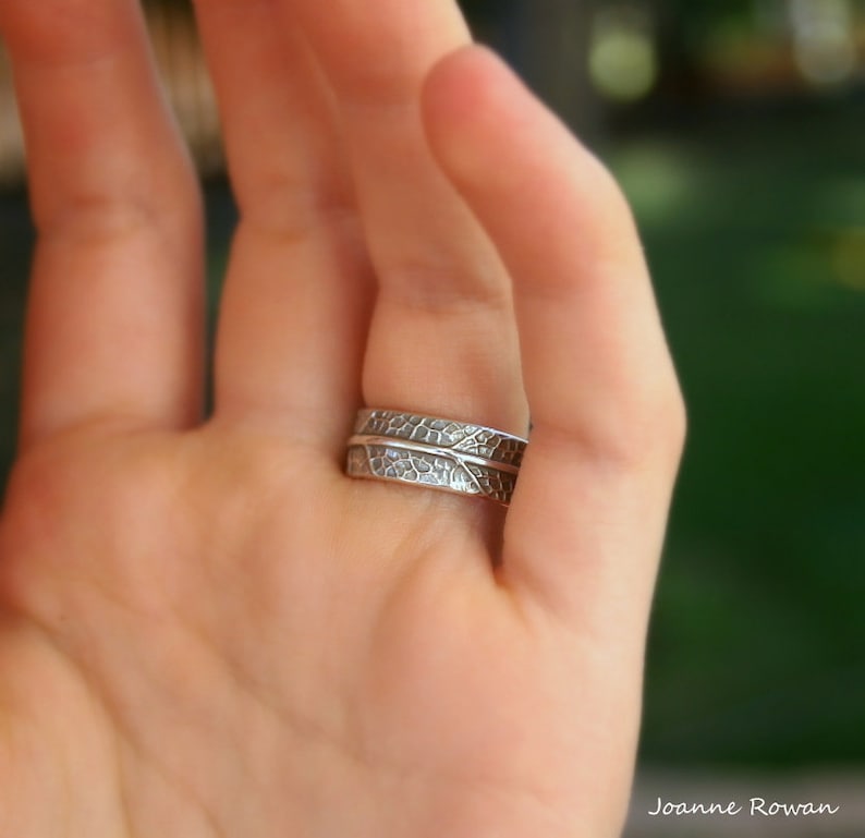 Sage and Moonstone...Sage Leaf Ring with Rainbow Moonstone...Engagement Ring Wedding Band Promise Ring image 7