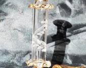 Egyptian, hand-blown glass bottle with stopper, NIB, perfume bottle, vial, phial for cosplay, Christmas gift, birthday present, decor
