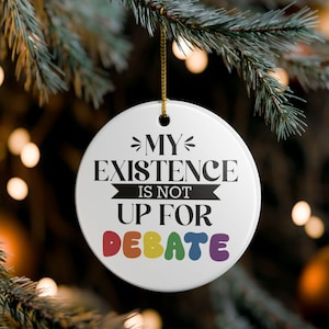 LGBTQ+ Ceramic Ornament: Proud Individuals Home Decor