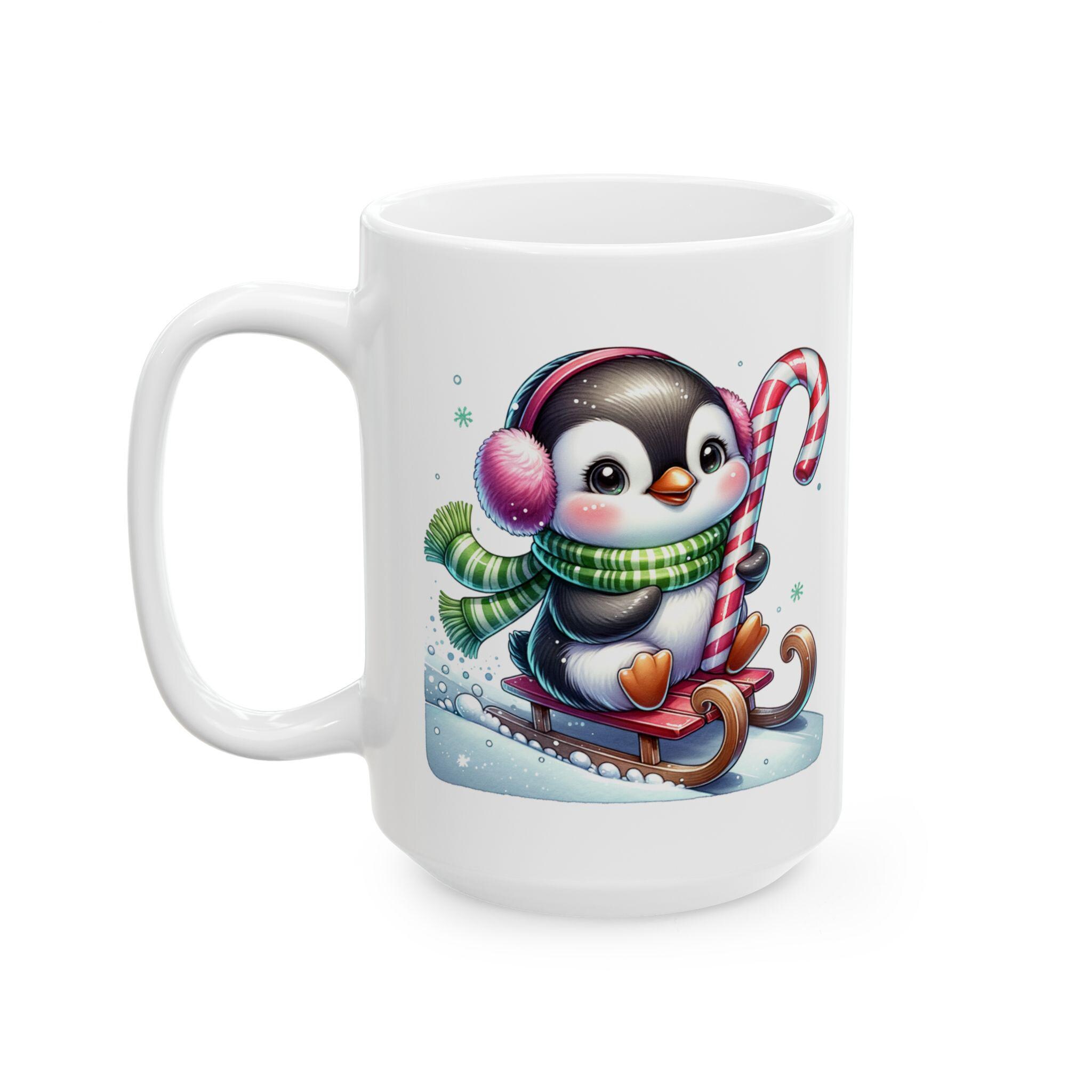 MIJOMA Tazza di Natale – Incantevole tazza in ceramica con design 3D natalizio, perfetta per bevande calde e fredde, 300 ml, tazza da tè e decorazione