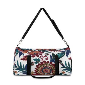 Bolsa de viagem floral Boho: bagagem de mão para academia e viagens de fim de semana