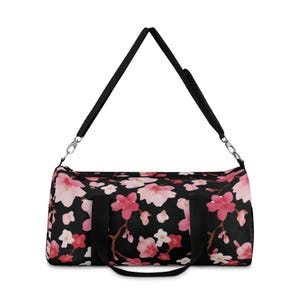 Bolsa de viagem com estampa de flor de cerejeira: bolsa de viagem floral Weekender