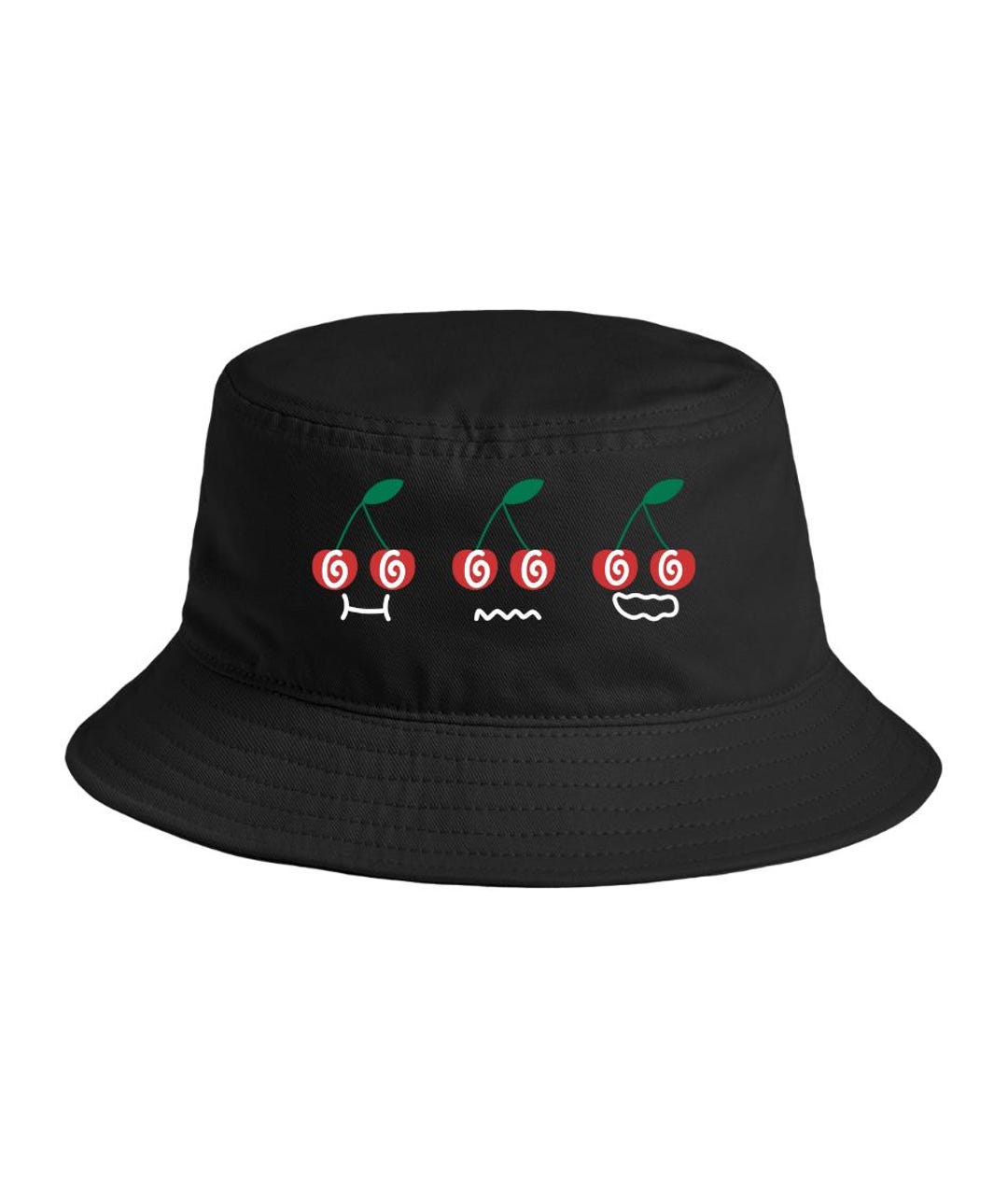 Cherry Print Cotton Sun Hat Cherry Print Baby Bucket Hat - Soft Cotton Summer Sun  main image 4