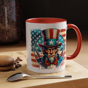 Patriottische mok, politieke koffiekop, Amerikaanse vlag theemok, patriottische cadeau, Amerikaanse vlag keukendecor