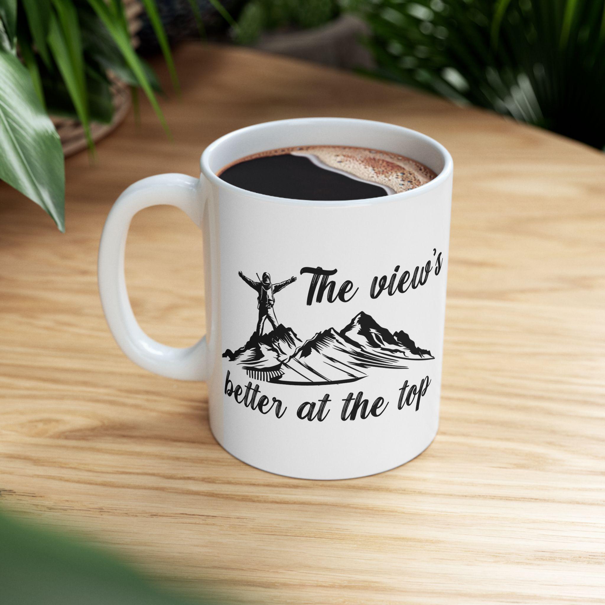 Tasse Cadeau Montagne - Message Je N'abandonnerai Pas