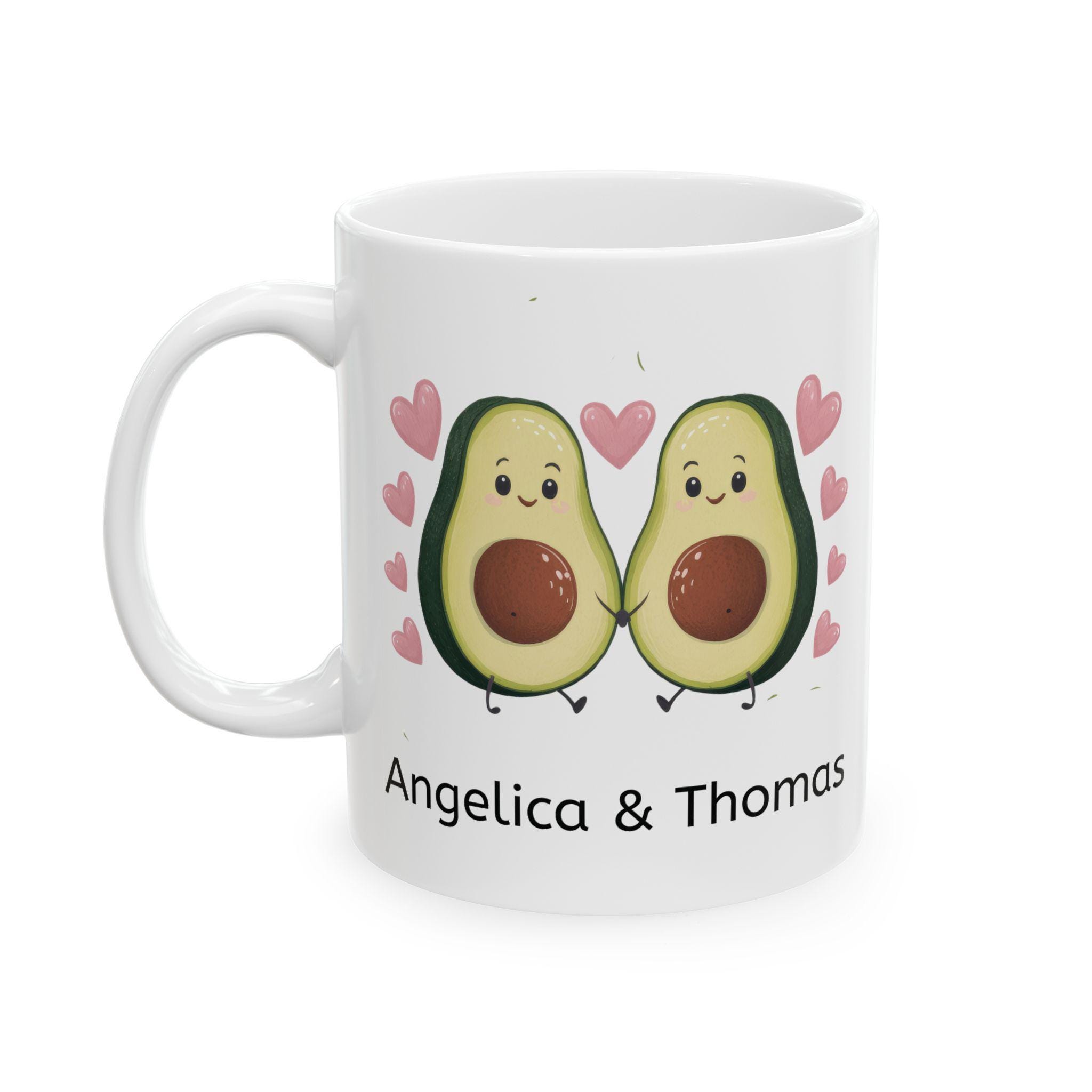 Let's Avocuddle Avocado 10oz Mug Cup - Funny Love Valentines Day