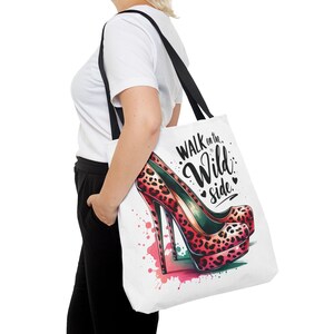 Leopard Print Stiletto Tote Bag: Walk on the Wild Side