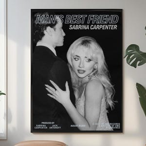 Sabrina Carpenter Merch Digital Print, Sabrina Carpenter Album Poster Digital Download, Vintage Music Gallery Wall Print