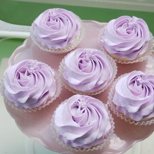 Fake Rosette Cupcakes. Your Choice Rosette Color. Fake Desserts for Display