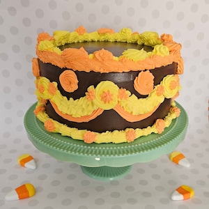Halloween Vintage Fake Cake for Display, Large Fake Cake, Cake ONLY included, Halloween Party Decor, Witches Props Not Included