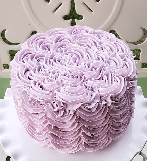 Fake Purple Rose Icing Fake Cake Rosette Fake Frosting Fake Cake Supplies -   Sweden