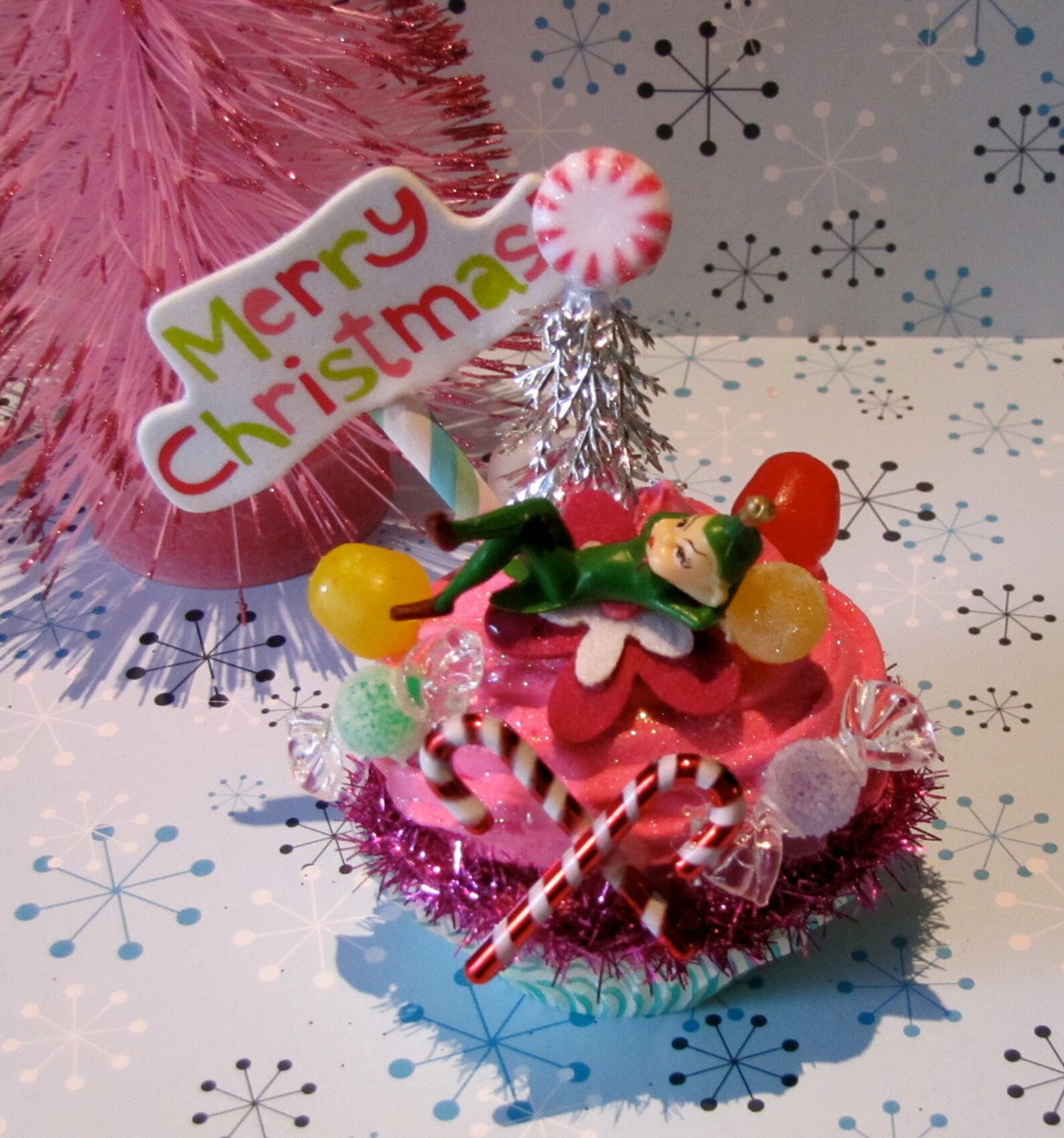 Fake Cupcake kitschy Christmas Cupcake Collection Etsy