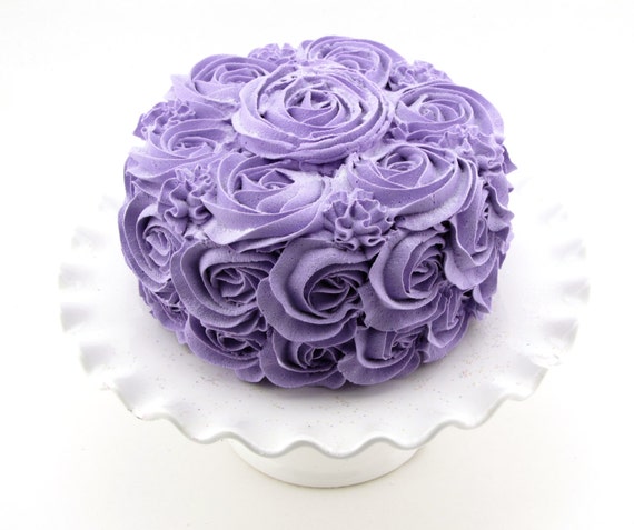 Fake Purple Rose Icing Fake Cake Rosette Fake Frosting Fake Cake