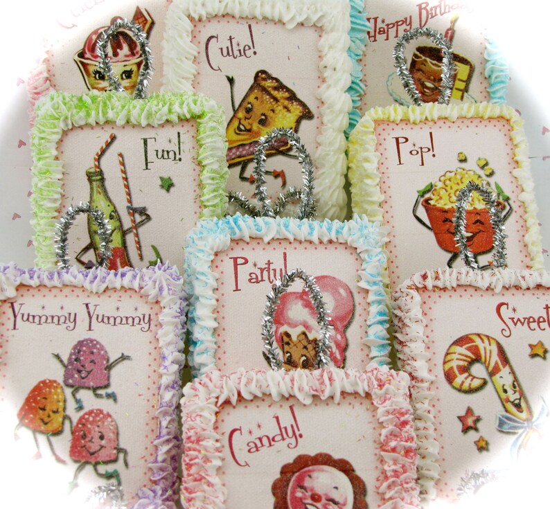 Sweet Treats Christmas Ornaments Your Choice 6 sweet Box Etsy