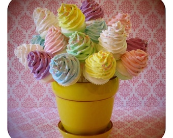 Fake Cupcake Lollipops "Sweet and Whimsy Collection" 20 Mini Assorted Cupcake Lollipops Party Decor/Favor/Gifts 12 Legs Original