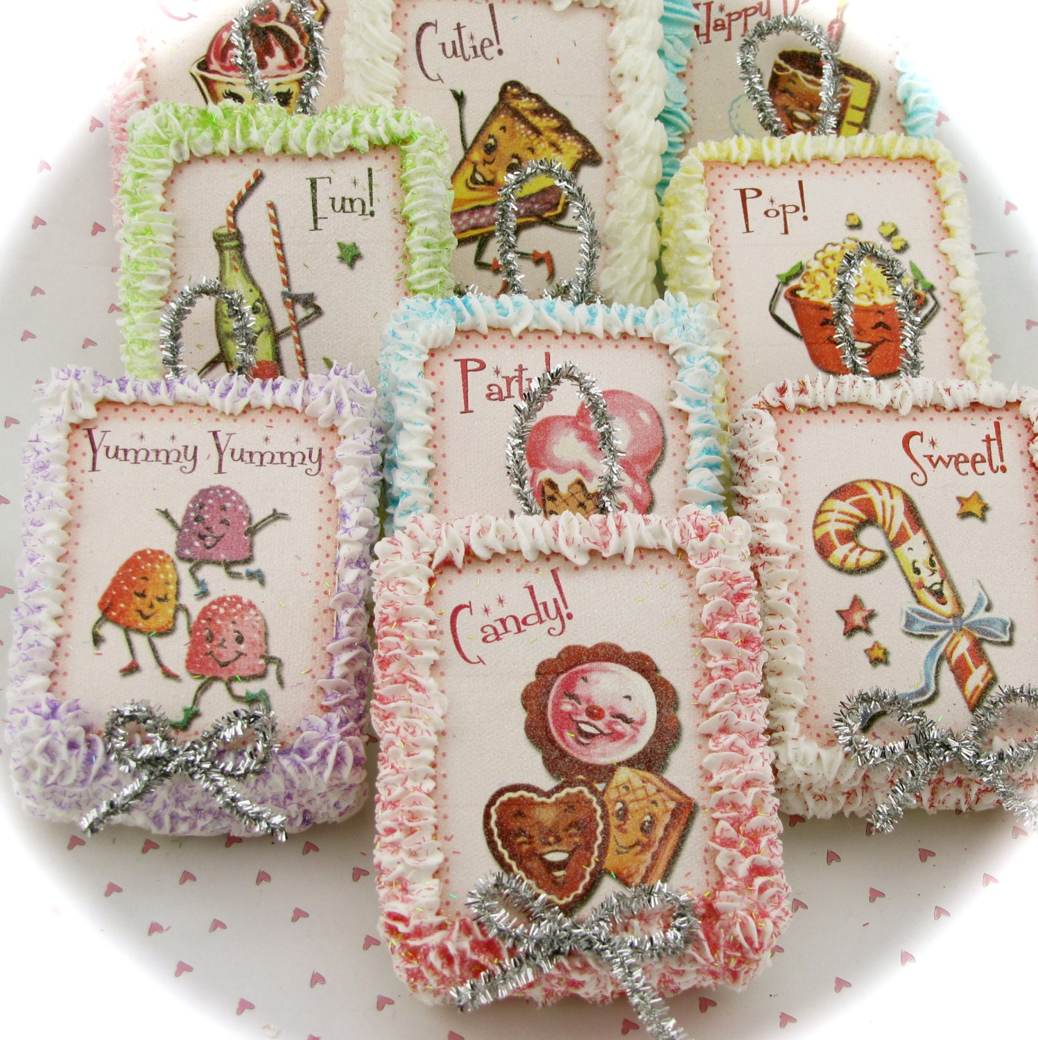 Sweet Treats Christmas Ornaments Your Choice 6 Sweet Box Etsy