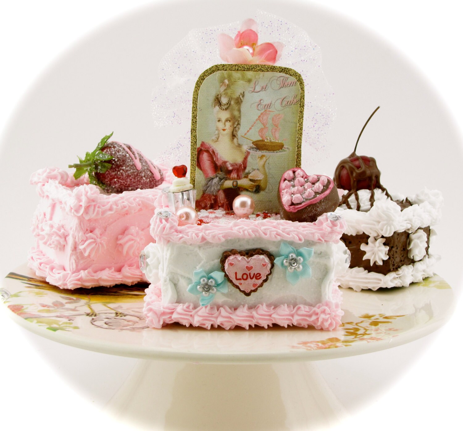 Marie Antoinette Fake Petit Four Collection Set Of 3 Petit Etsy