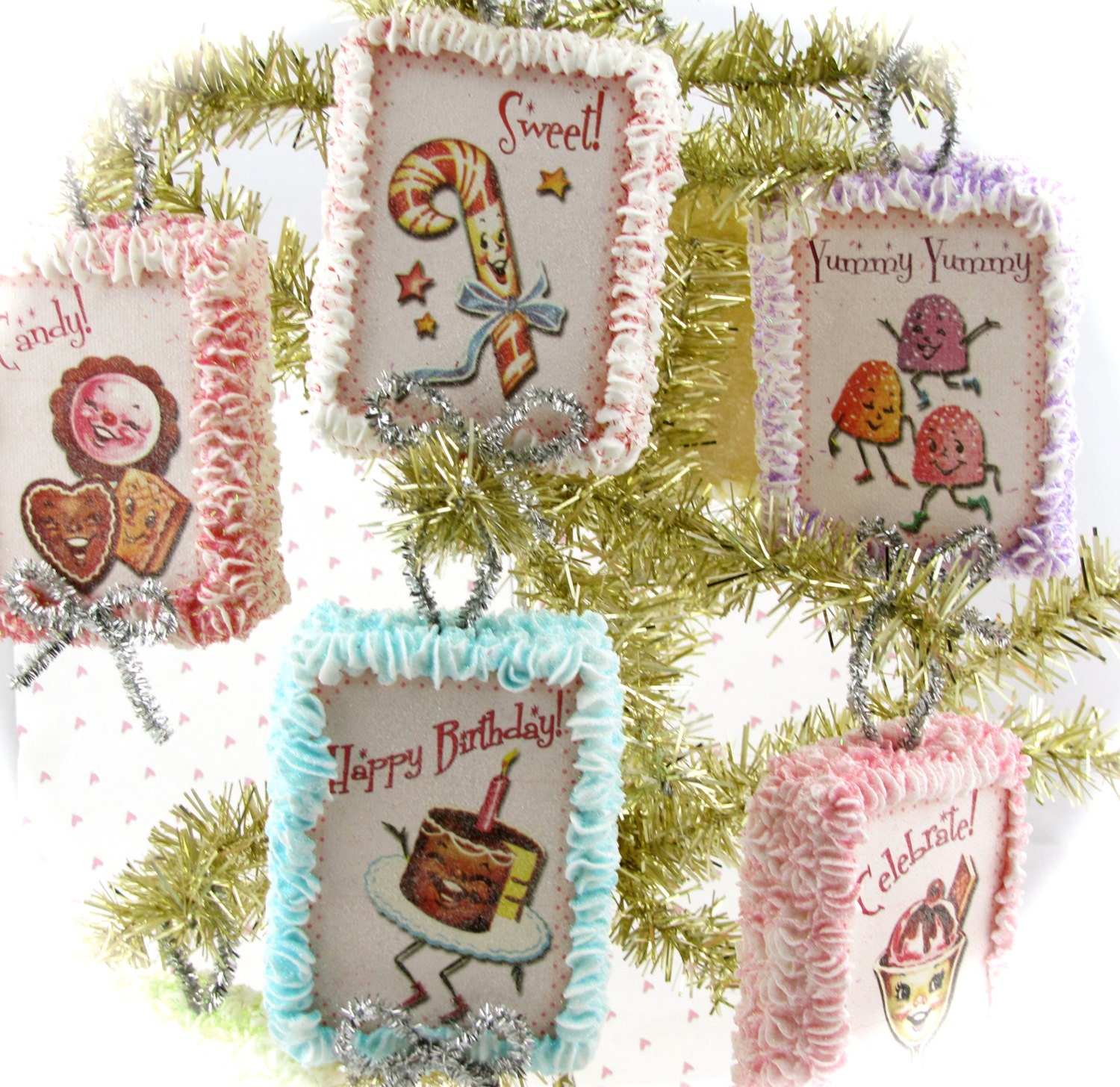 Sweet Treats Christmas Ornaments Your Choice 6 Sweet Box Etsy