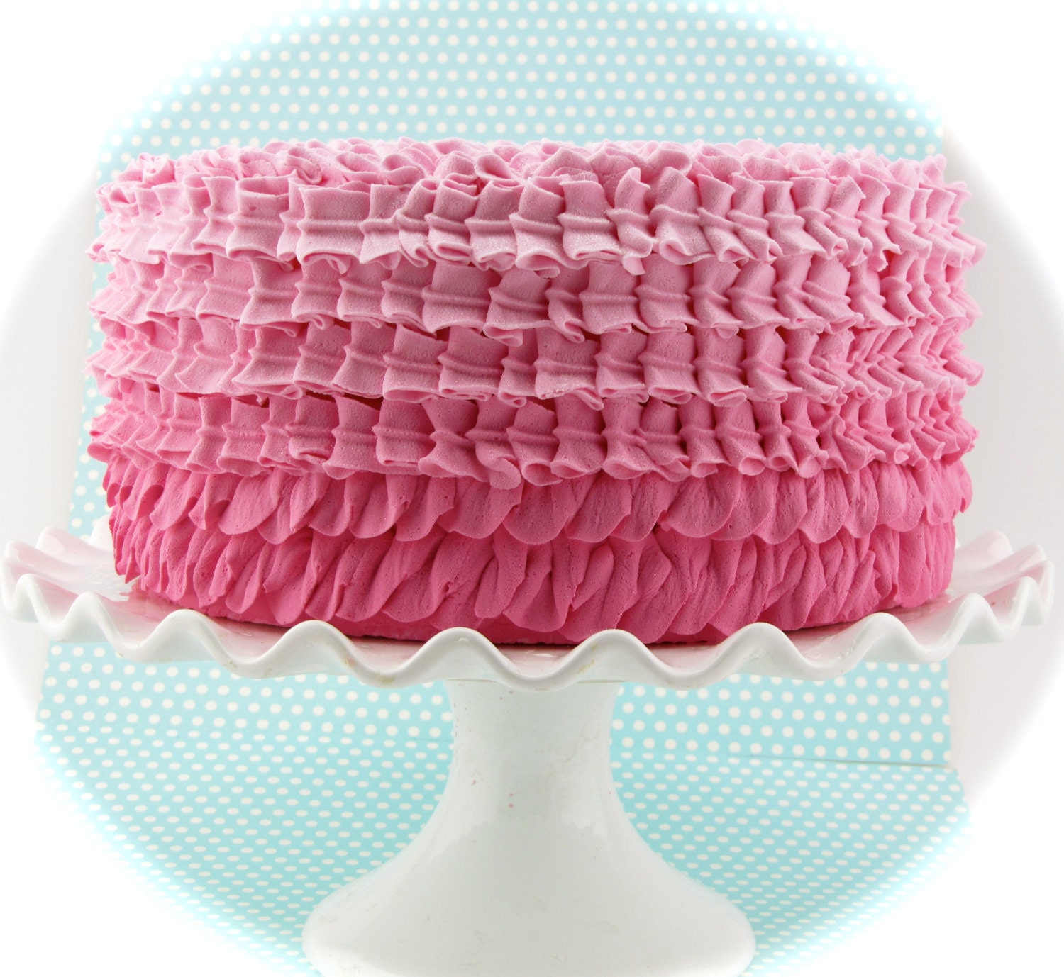 Pink Ruffle Princess Smash Cake (2 Weeks Lead Time Required) – Blue Sheep  Bake Shop