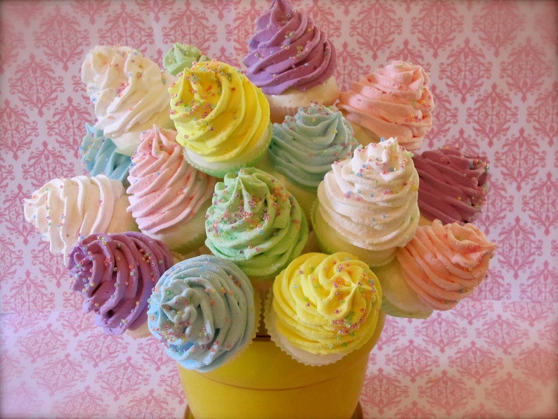 Fake Cupcake Lollipops Sweet and Whimsy Collection Etsy