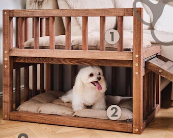 Wooden Dog Raised Dog Beds For Kennels Elevated Dog Bed Window