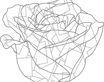Rosa para colorear/personalizar