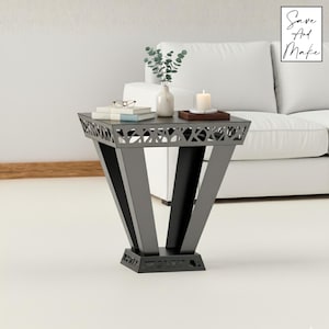 Archivos de mesa auxiliar metálica "Aeris" - DXF, SVG, .step, plano de fabricación, obj - Láser CNC, Corte por Plasma - Diseño 2D y 3D