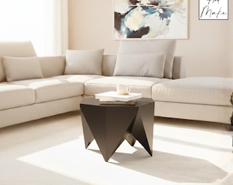 Metal coffee table files - "Kami" -  DXF / svg / .step / Manufacturing plan / OBJ - Cnc Laser, Plasma Cut - Design 2D & 3D