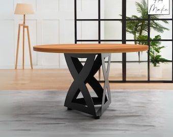 Table Leg files - "Hourglass" - DXF, svg, .step, Manufacturing plan, Solidworks, OBJ - Cnc Laser, Plasma Cut - Design 2D, 3D