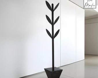 Coat rack files - "Vestifolia" -  DXF, svg, .step, Manufacturing plan, OBJ - Cnc Laser, Plasma Cut - Design 2D & 3D