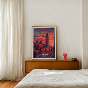 London Big Ben Travel Print Wall Art, England Europe Travel Poster, Digital Download, Home Decor, Birthday Gifts, Trendy Room Decor