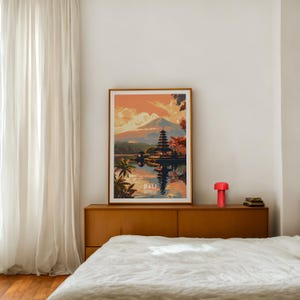 Bali Temples Travel Print Wall Art, Indonesia Travel Poster, Digital Download, Home Decor, Birthday Gifts, Trendy Room Decor
