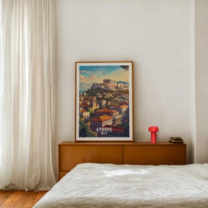 Athens Parthenon Travel Print Wall Art, Greece Europe Travel Poster, Digital Download, Home Decor, Birthday Gifts, Trendy Room Decor
