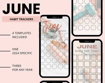 June 2024 Habit Tracker SOCIAL MEDIA | IG Stories | Workout | Accountability