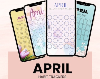 April 2024 Habit Tracker SOCIAL MEDIA | IG Stories | Workout | Accountability