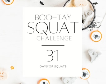 Oktober Mini Squat Challenge: 31-Tage-Fitnesskalender (Digitaler Download)