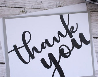 Simple Script Thank You card