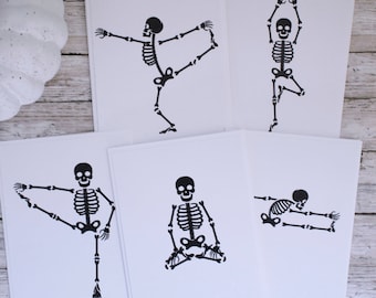 Skelton Yoga Cards