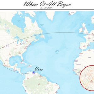 Where It All Began Karte, Karten individuell gefertigt, Karten individuell gestaltet, Geschenke für Sie, Geschenke für Ihn, Kartographie, Geographie, Verlobung, Hochzeitsgeschenke