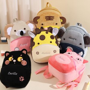 Sac à dos personnalisé avec prénom brodé, cadeaux personnalisés pour la maternelle, cartable pour enfant, sacs à dos monogramme pour fille garçons, cadeau d'anniversaire