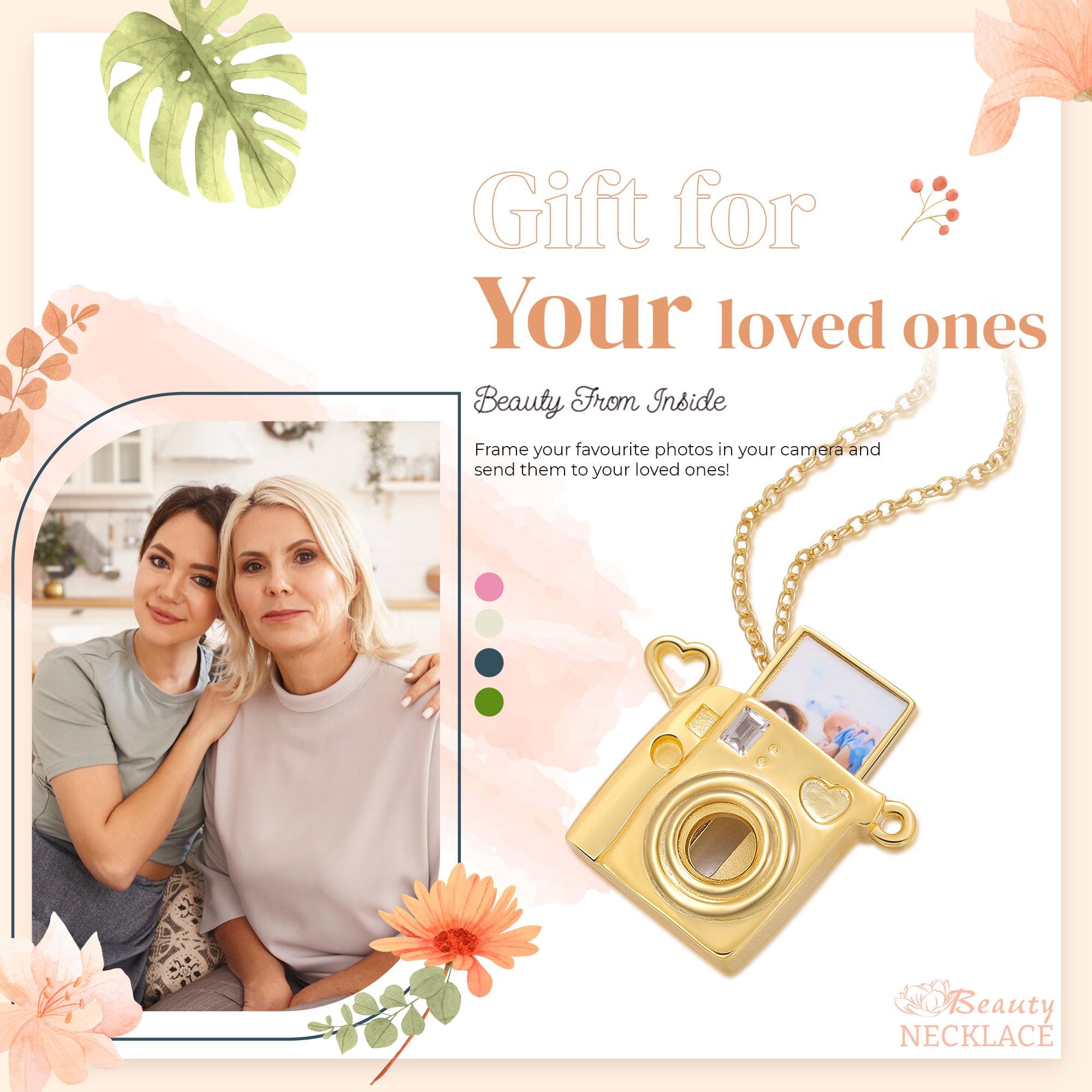 Camera Locket Custom Camera Locket Necklace With Photo,photo Picture Inside ...