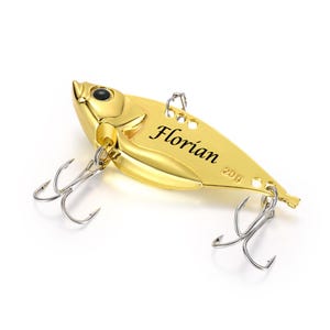 Custom Fish Lure, Metal Fishhook with Gift Box, Fishing Gift,Fisherman Gift for Dad, Fathers Day Gift, Gift for Grandpa,Fishing Buddy Gift