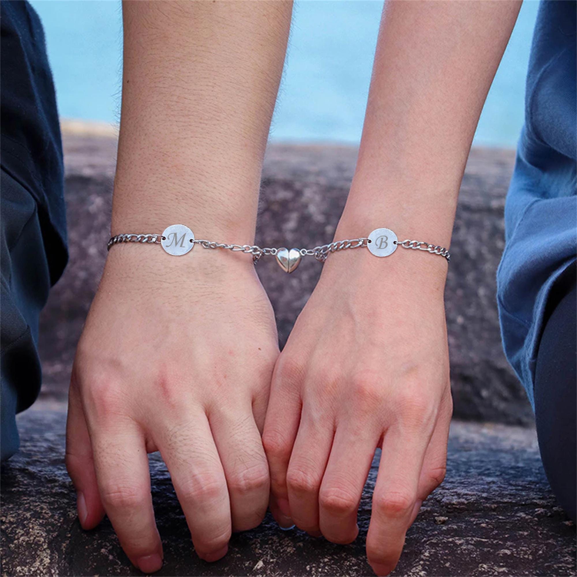 Bracelets D'Amitié Magnétiques Pour 3 Meilleures Amies - Trèfle à Quatre Feuilles BFF