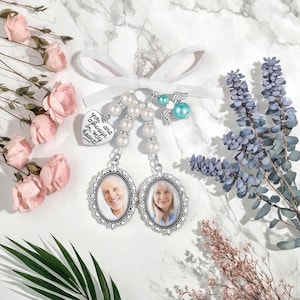 Personalisierter Brautstrauß-Charme, kundenspezifischer Foto-Blumenstrauß-Anhänger, Hochzeits-Erinnerungs-Andenken, Hochzeits-Gedenkgeschenke für sie, Hochzeits-Gastgeschenke