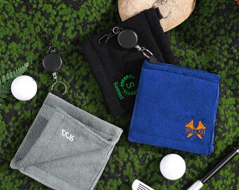 Custom Golf Towel,Embroidered Golf Towel, Personalized Golf Towel, Monogrammed Golf Towel, Personalized Golf Gift for Dad, Father&#39;s Day Gift