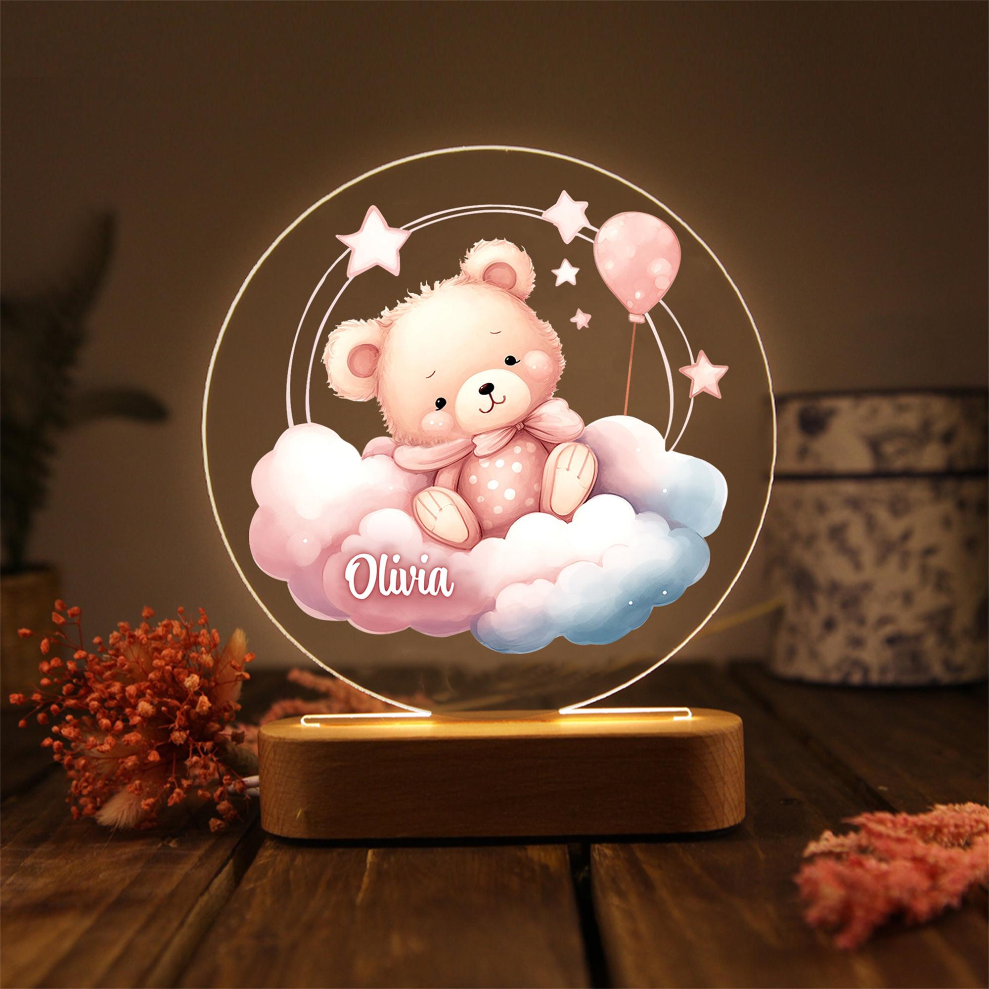 Personalized Night Light for Kids, Baby Night Light, Custom Night Light, Nursery Lamp,Custom Baby Gifts, Children's room,Bedside lamp